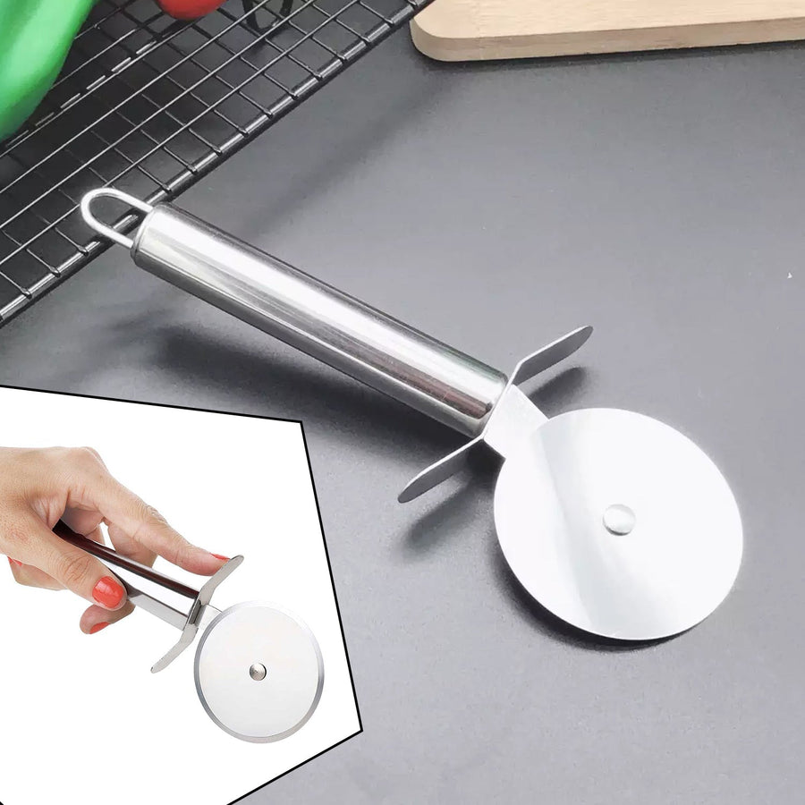 Stainless Steel Pizza Cutter – Multi-use Slicer | Quickslice