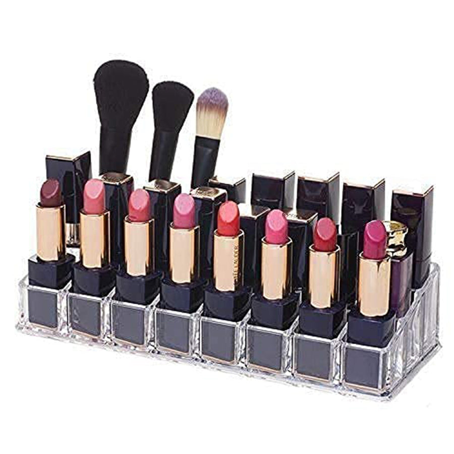Acrylic Lipstick Holder – 24 Section Cosmetic Organizer | Organivo